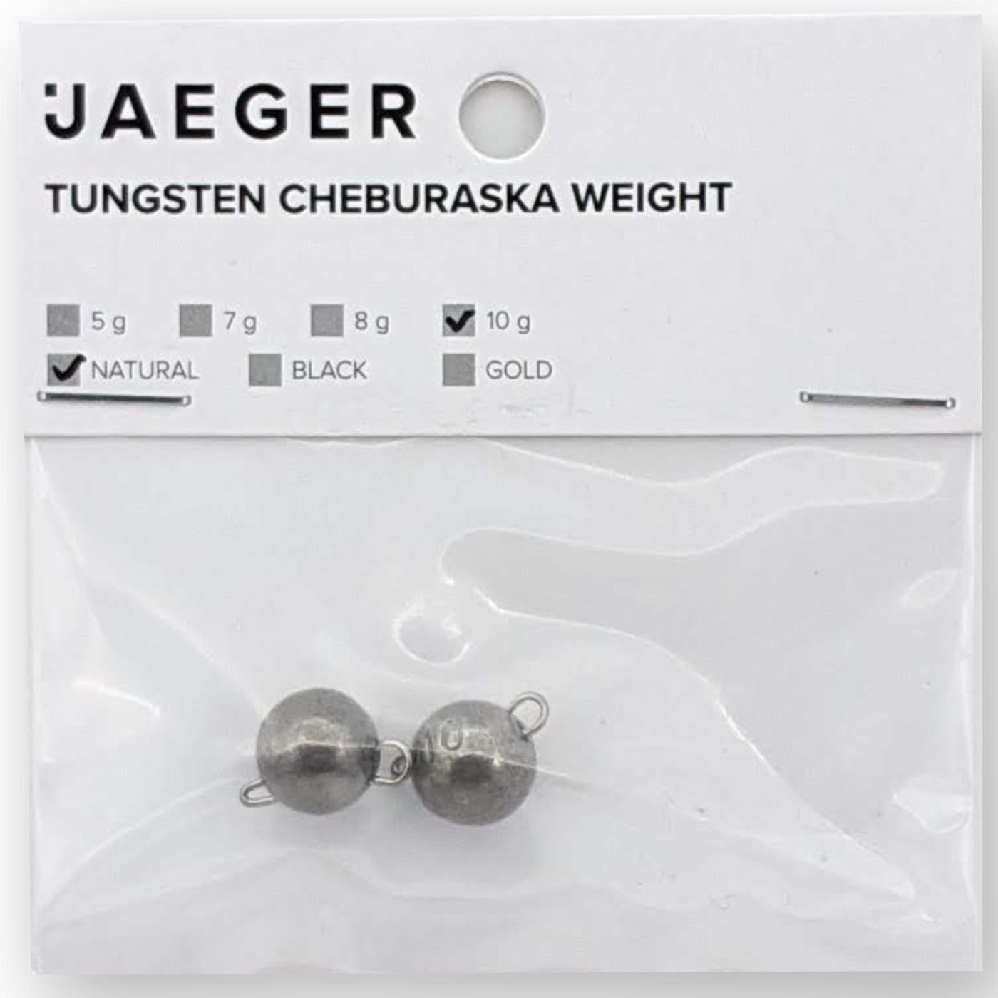 Jaeger Jighaken Jaeger Fishing Tungsten Cheburashka Sinker Natural - Jigköpfe