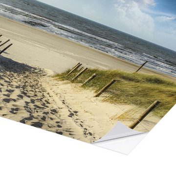 Posterlounge Wandfolie Peter Roder, Weg in den Dünen zum Strand, Badezimmer Maritim Fotografie