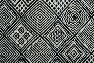 Wollteppich Molde - 14005, THEKO, rechteckig, Höhe: 5 mm, Handweb Teppich, reine Wolle, handgewebt, Scandi Design, Rauten Muster