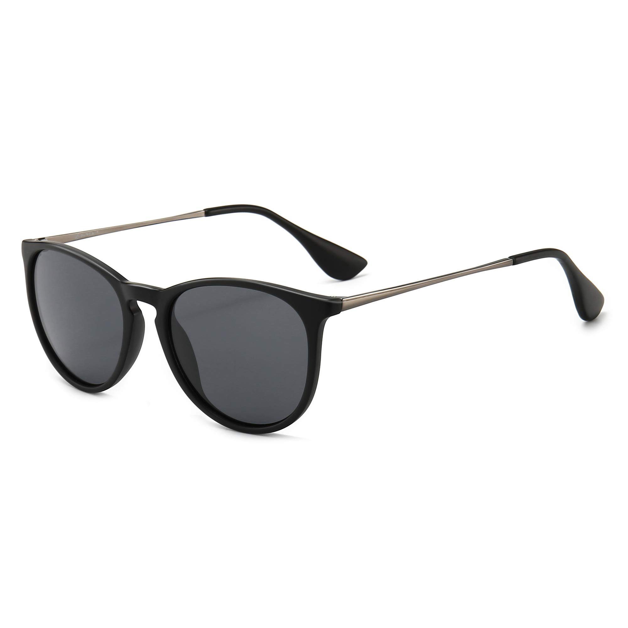 Haiaveng Sonnenbrille Damen Runde Vintage-Sonnenbrille