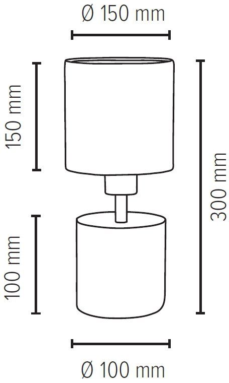 SPOT Light Tischleuchte STRONG, ohne Leuchtmittel, Echtes Beton -  handgefertigt, Naturprodukt, Lampenschirm aus Stoff, Hochwertiger Schirm  aus Stoff