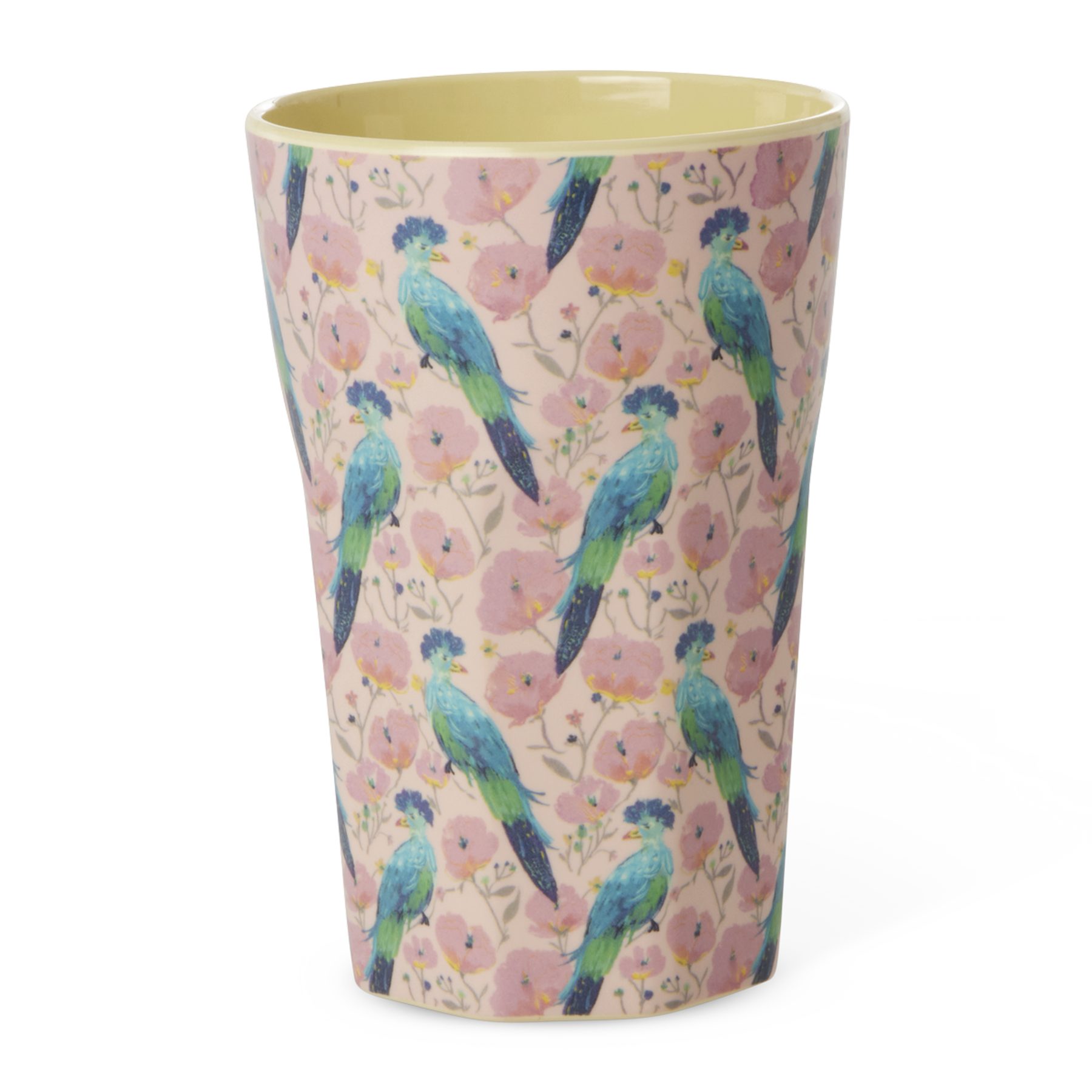 Kinderbecher Rice Melamin Becher Groß - Exotic Bird Print
