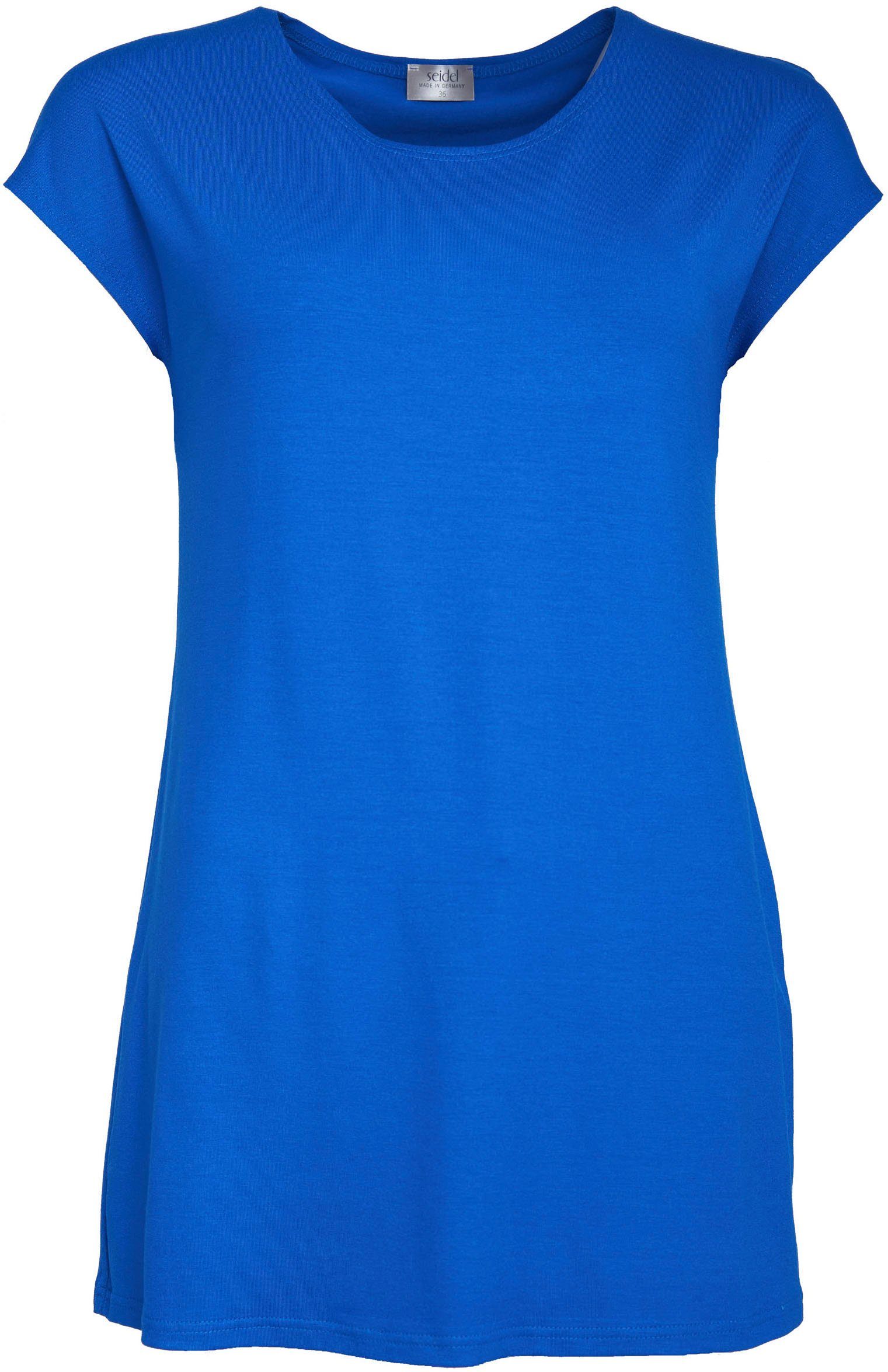 Seidel Moden Longshirt in schlichtem Design blau