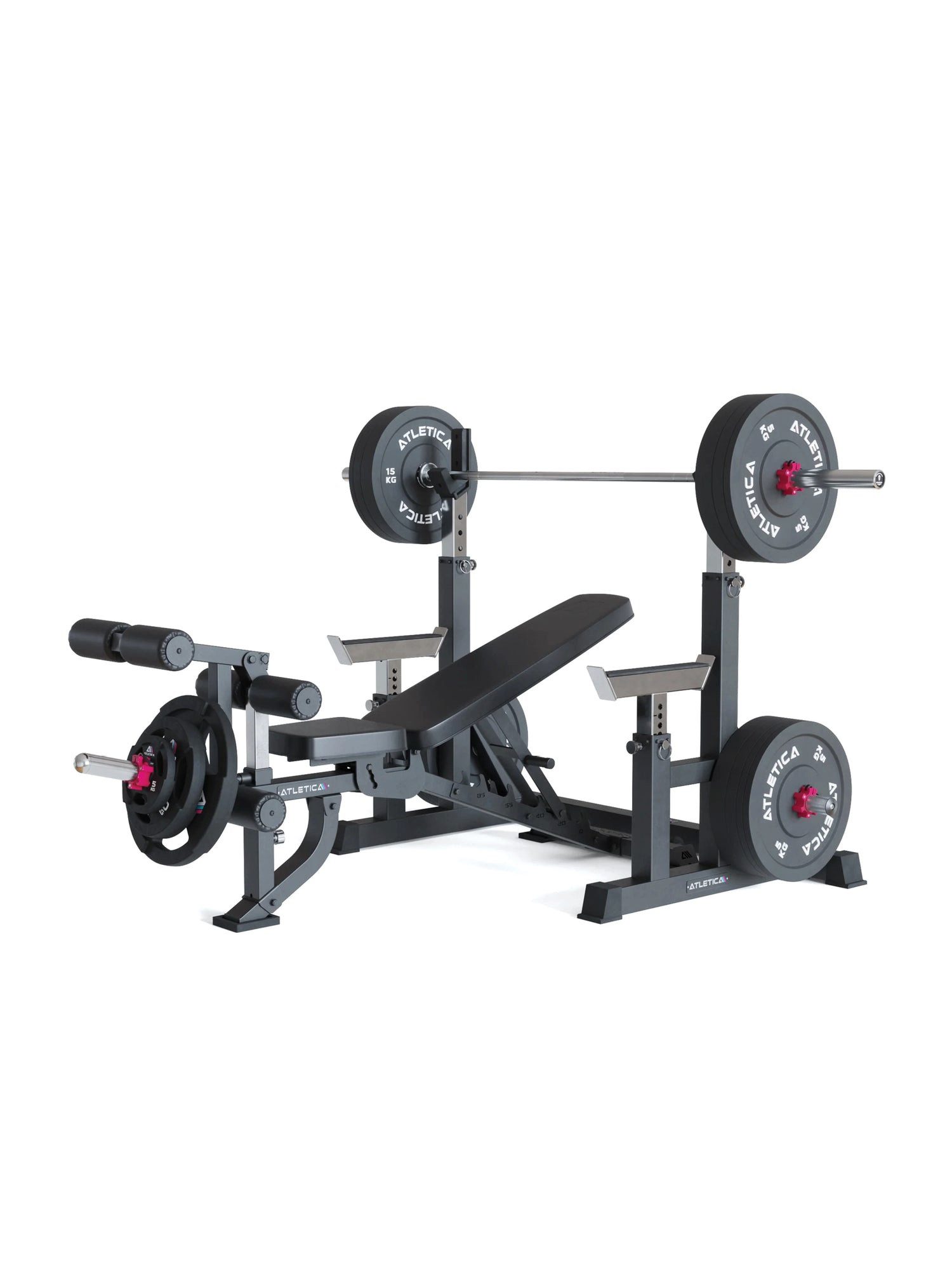 ATLETICA Power Rack Dome höhenverstellbare Squat- und Hantelbank