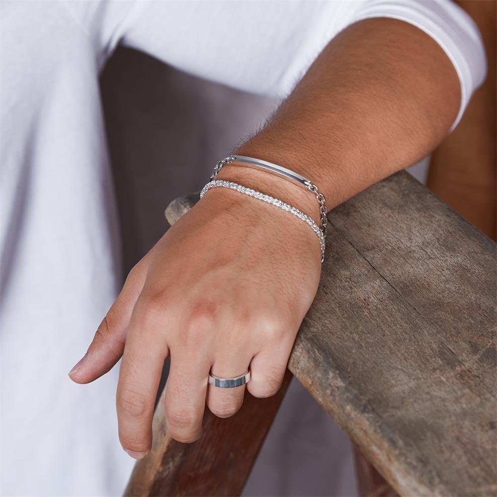 Unique Silberring Unique Silberring 925 Sterling Silber poliert 4,5mm breit R8520
