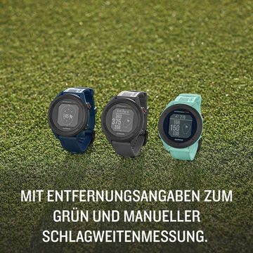 Garmin Smartwatch (1,3 Zoll, Android iOS), Golfuhr mit Schlagweitenmessung & Distanzangaben zum Grün Hindernissen