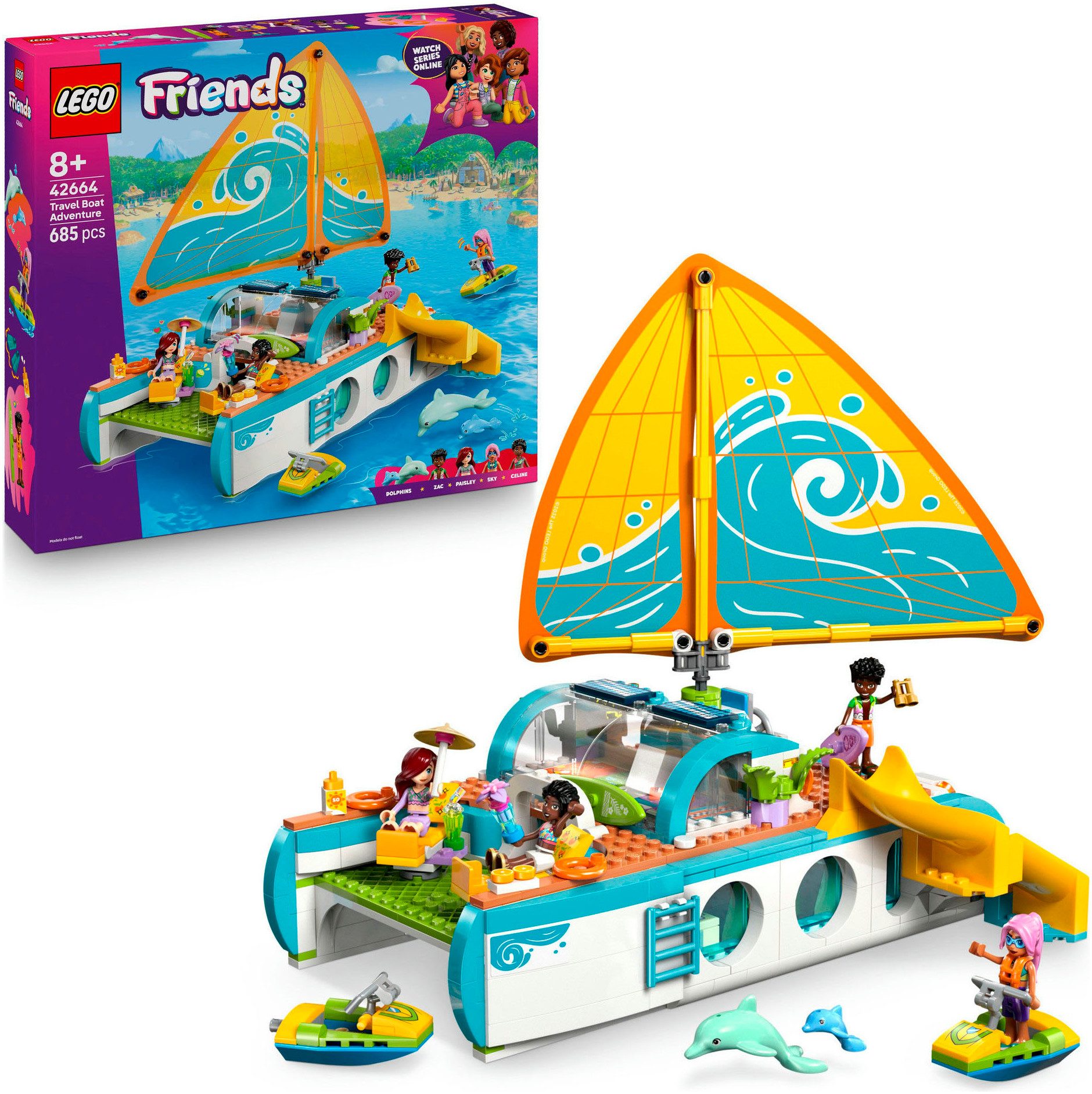 LEGO® Segelabenteuer (42664), LEGO Friends Konstruktionsspielsteine, (685 S günstig online kaufen
