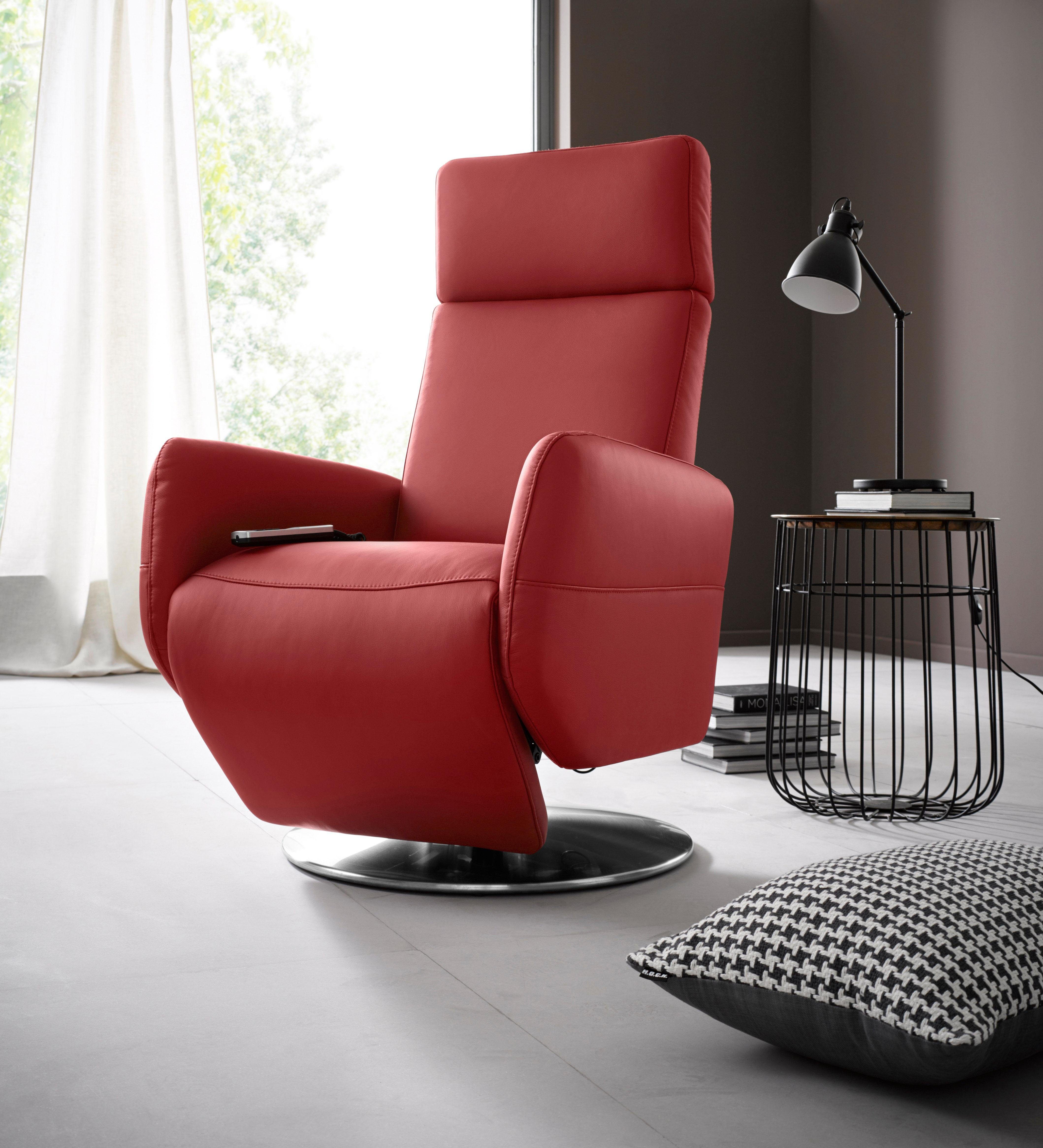 sit&more Relaxsessel Kobra mit Kopfteilverstellung & Drehfunktion, weitere Funktionen, Ergonomie M: elektr. Fußstütze, Rückenlehne & Aufstehhilfe