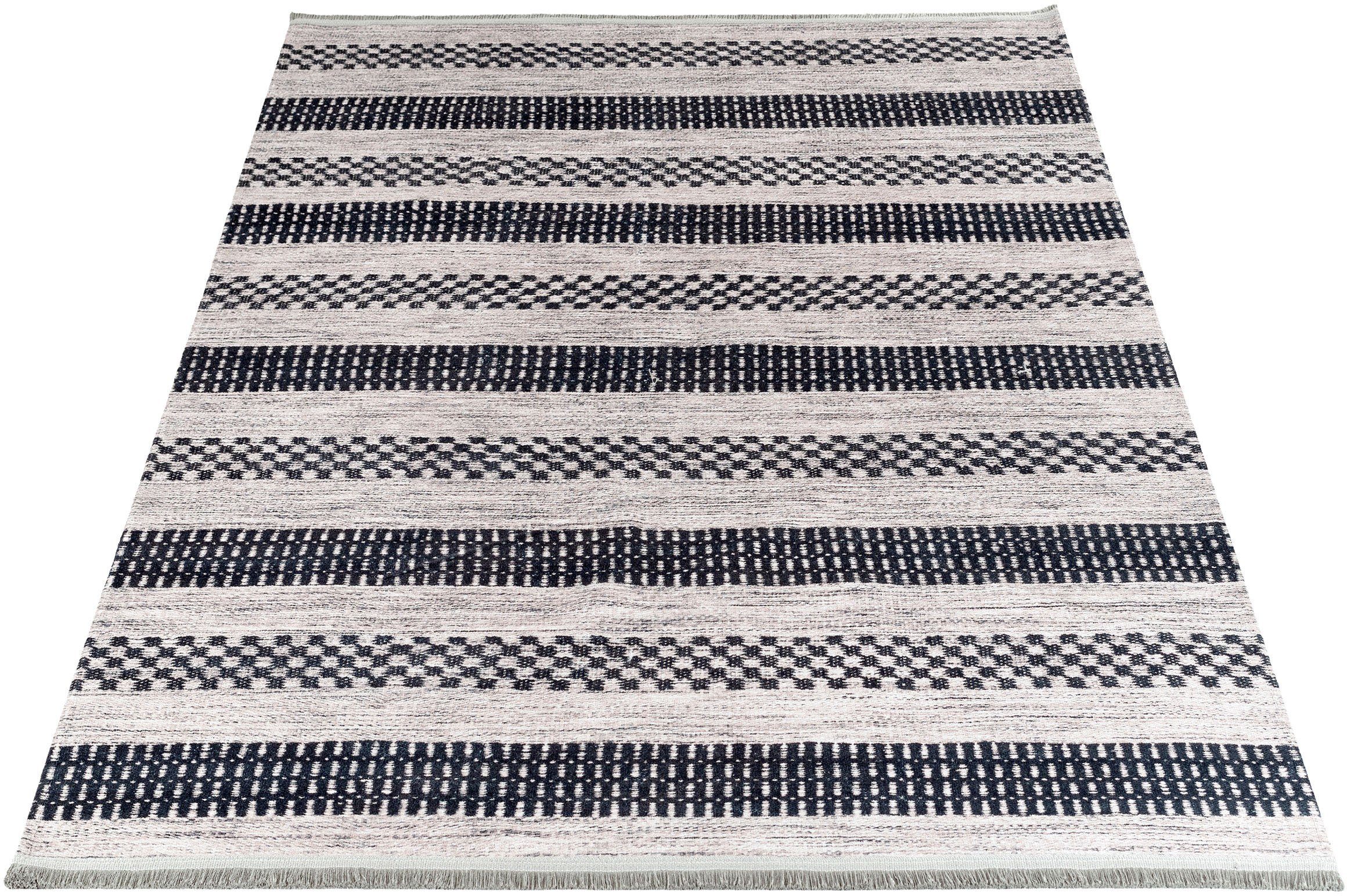 Teppich EFE 1040, Sehrazat, rechteckig, Höhe: 5 mm, Wohnzimmer, Flachwebteppich, Scandi Style