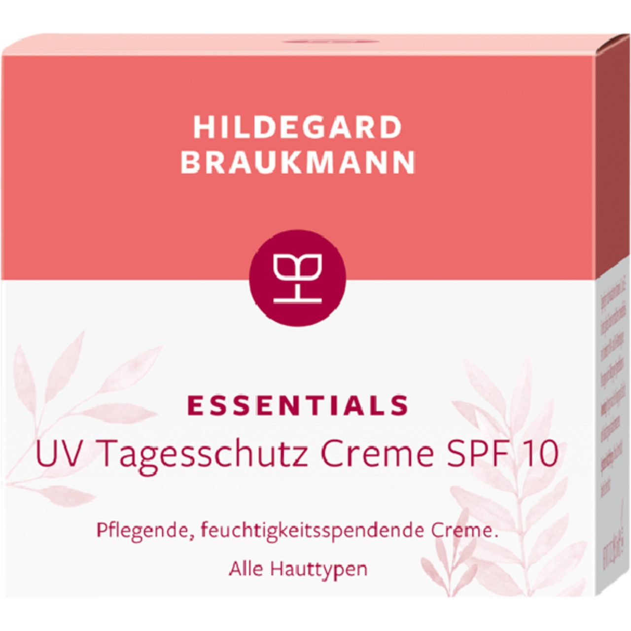 Hildegard Braukmann Tagescreme Essentials UV Tagesschutz Creme SPF 10, Schutz vor Umwelteinflüssen – Schützt die Haut täg