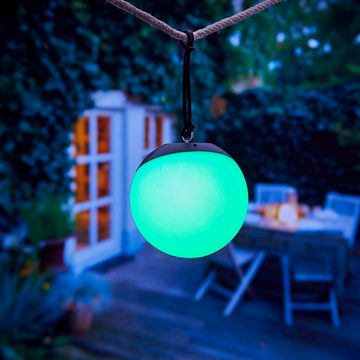 Northpoint LED-Hängeleuchte LED Akku Hängelampe Hängeleuchte RGBW für Innen Außen Gartenleuchte