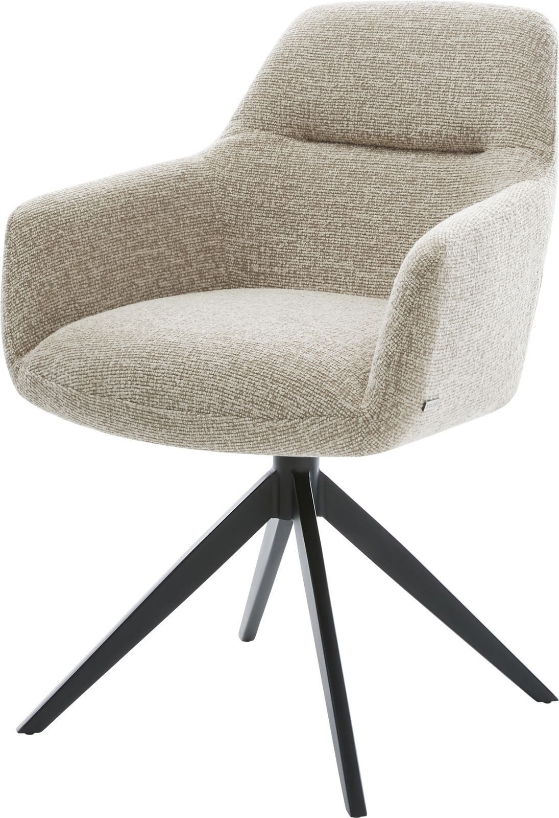 DELIFE Polsterstuhl Pejo-Flex, Kreuzgestell breit Schwarz günstig online kaufen