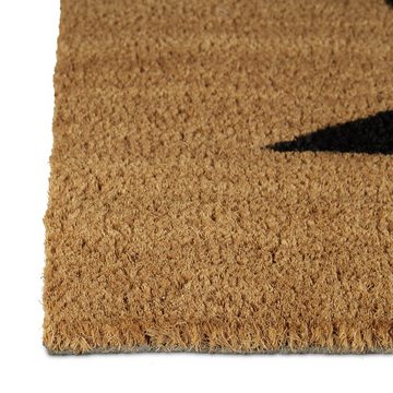 Fußmatte Fußmatte Kokos STERN NATUR, relaxdays, Höhe: 10 mm