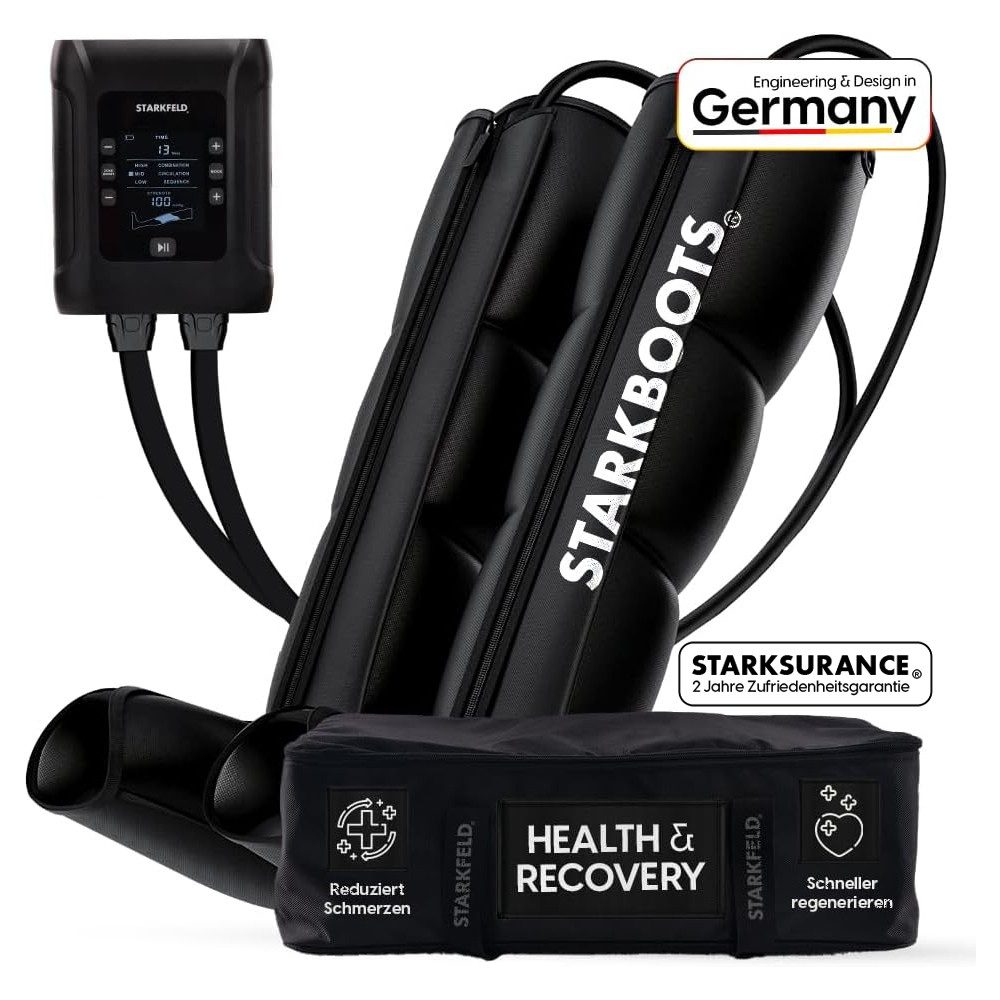 Fußmassagegerät STARKBOOTS® Lymphdrainage Gerät – Recovery Boots & Bein Massagegerät