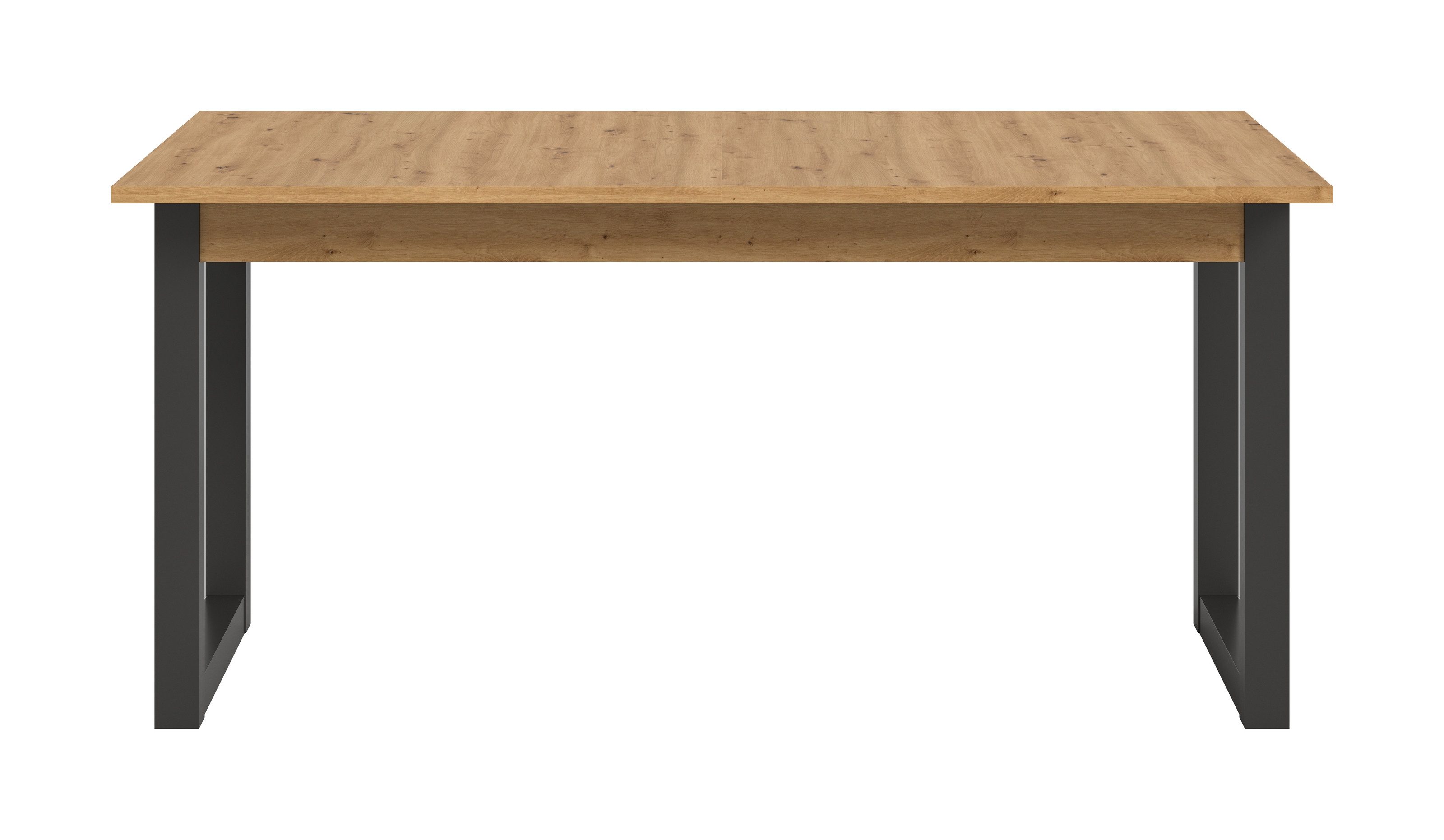 xonox.home Esstisch ausziehbar bis 190cm, Grau / Artisan - 150/190x76x90 (BxHxT)