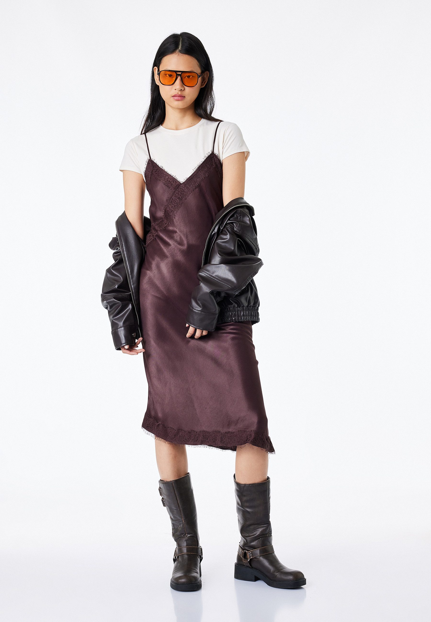 Koton Badekleid Mit Spitzendetail Asymmetrisch Midikleid