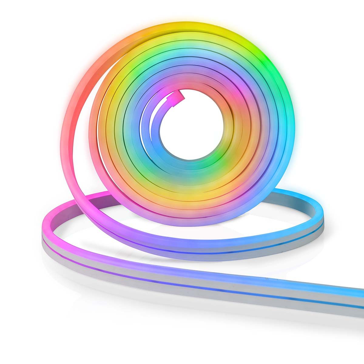 Nedis LED-Streifen WIFILN51CRGB, WLAN-Steuerung, wetterfest, RGB-Farben für innen und außen.