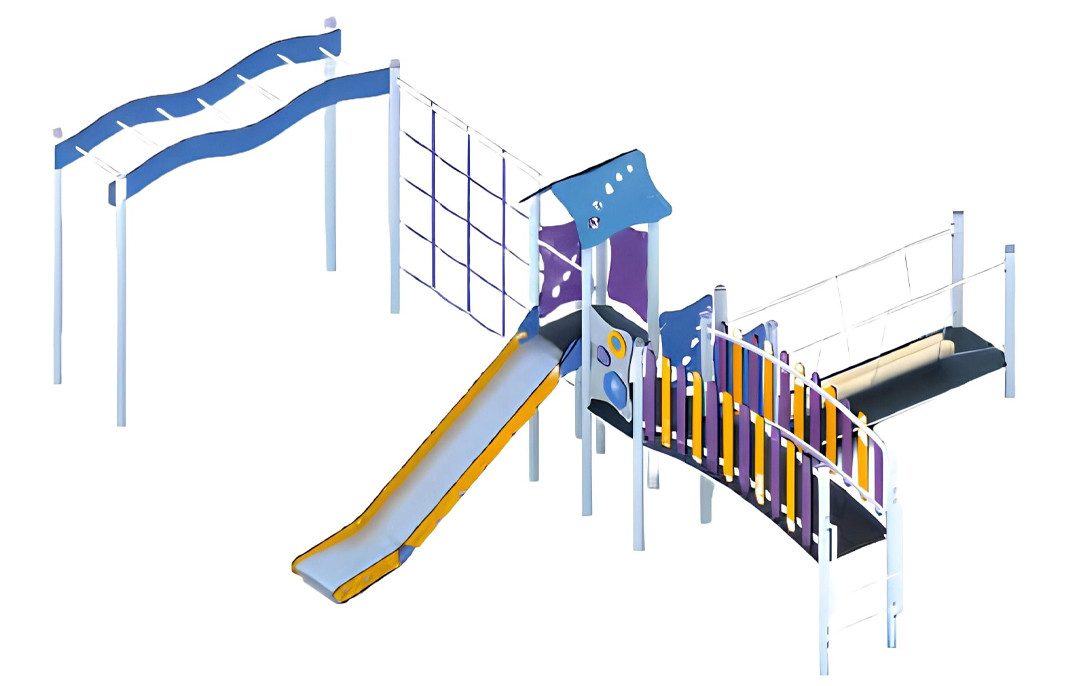 JVmoebel Spielturm Kinderspielplatz mit Rutschbahn und vielseitigen Spielmöglichkeiten, Made in Europa