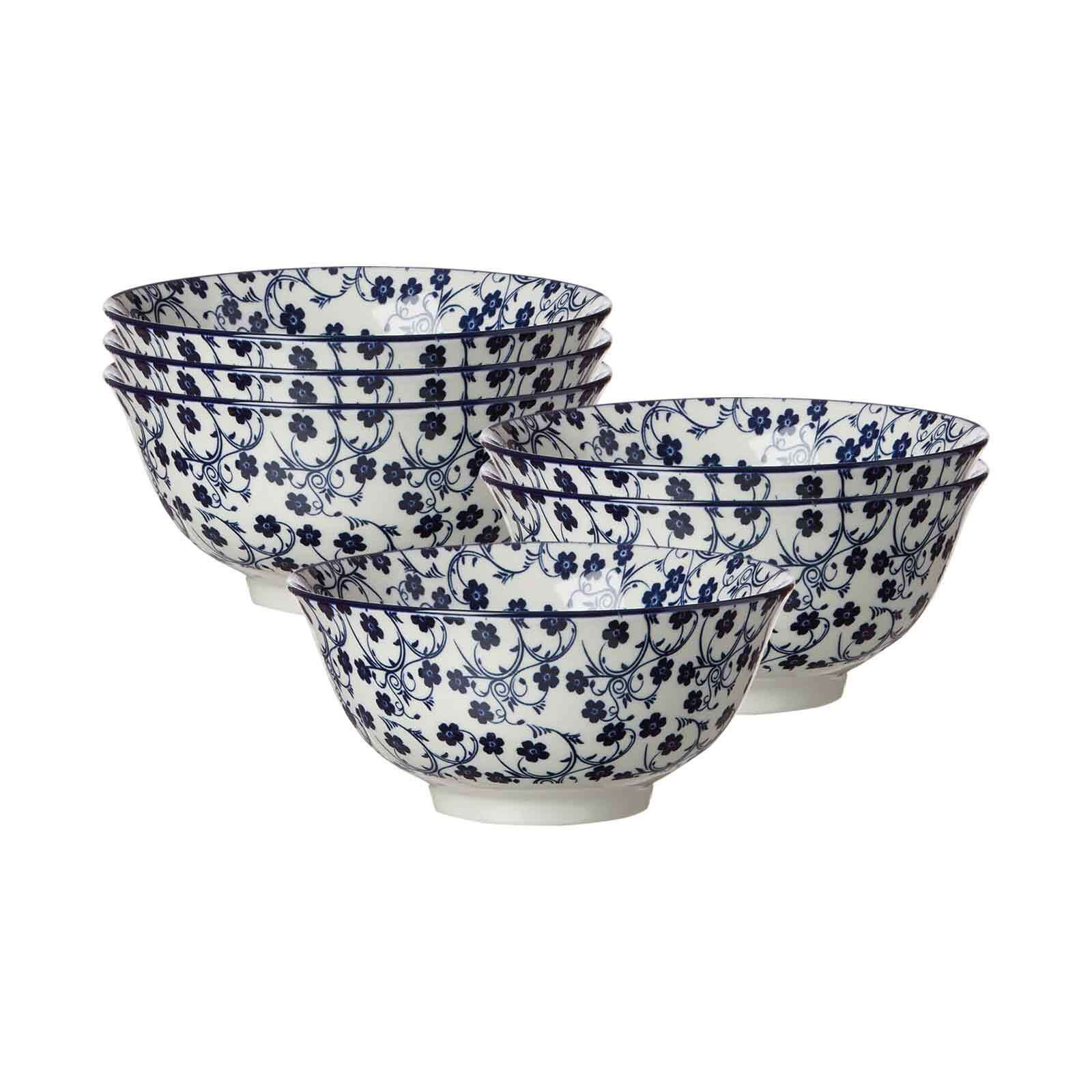 Ritzenhoff & Breker Schale Royal Sakura Müslischalen ø 15,5 cm 6er Set, Porzellan, (6x Schale, 6-tlg)
