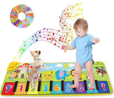Diyarts Spielmatte (Elektronische Klaviermatte, Tanzmatte für Kinder), mit 25 Geräuschen und 13 Karten – Spielspaß und Lernen in Einem