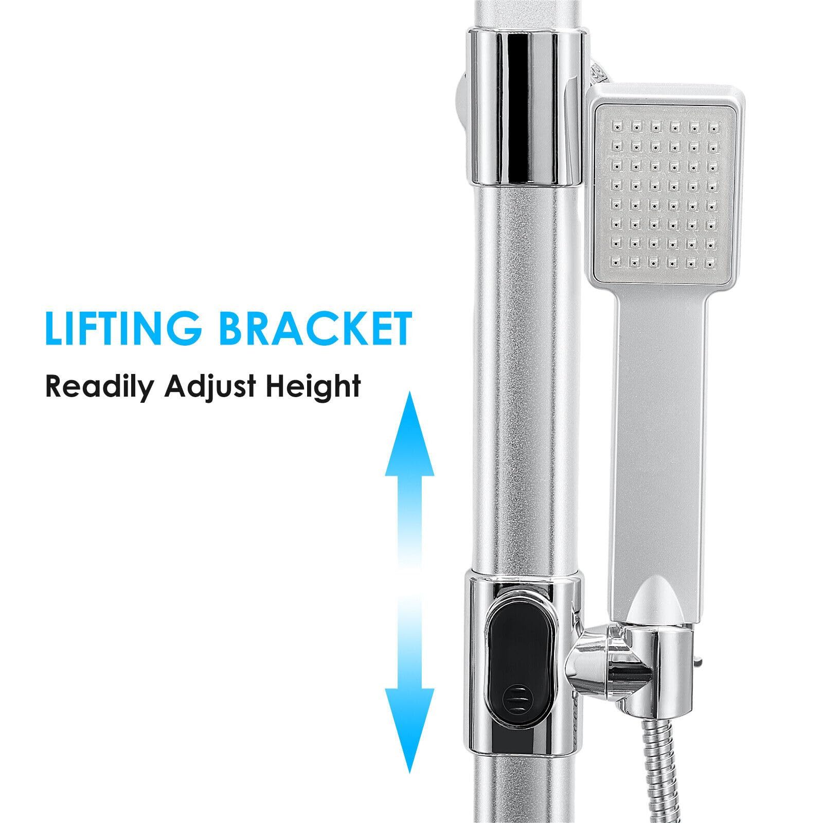 Youyijia Duschsystem Youyijia Edelstahl Duschsystem Regendusche Duschset 20X20cm