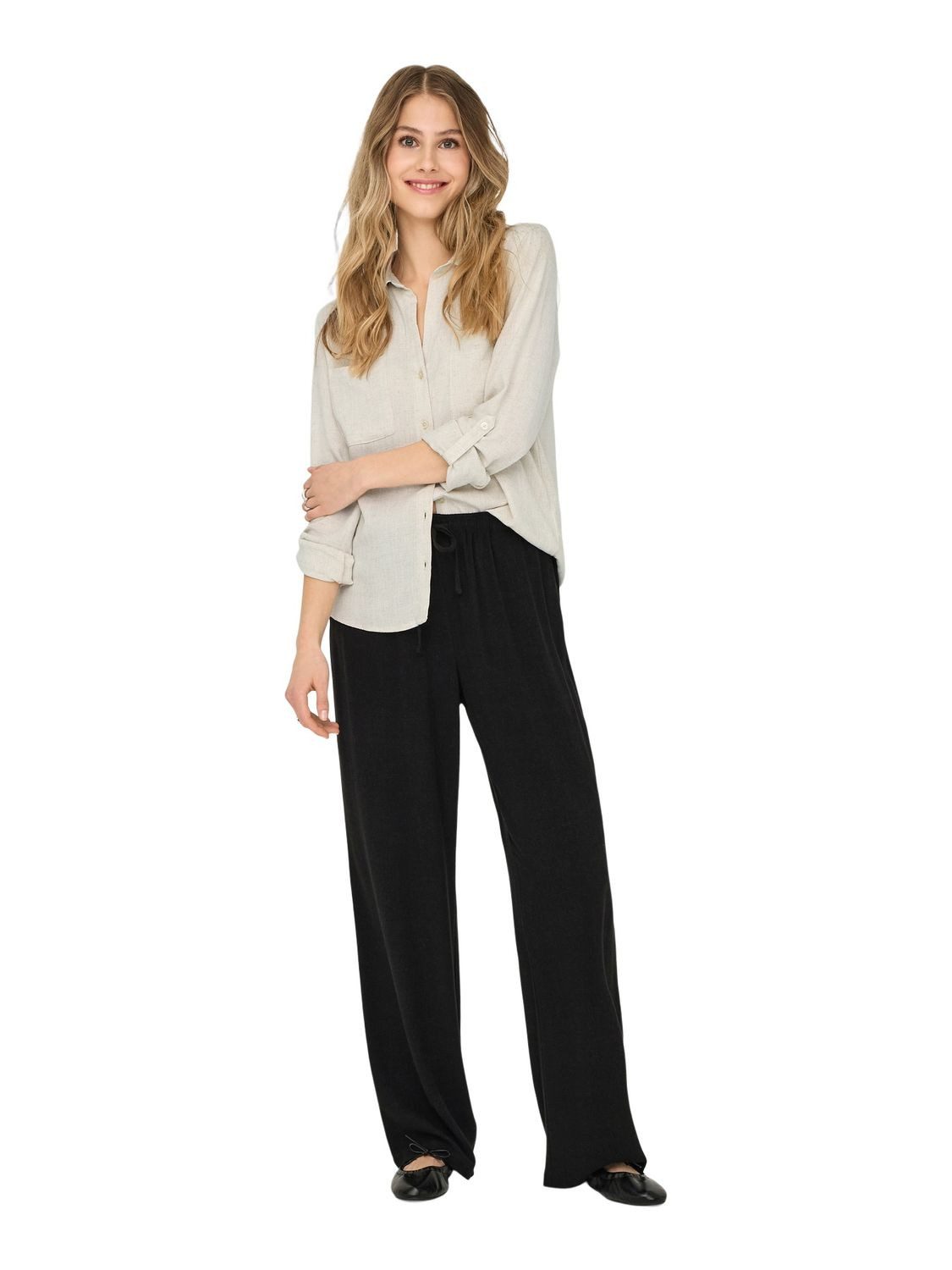 ONLY Hemdbluse ONLYASMIN-SIESTA LS LI BL SHIRT aus Viskosemix günstig online kaufen