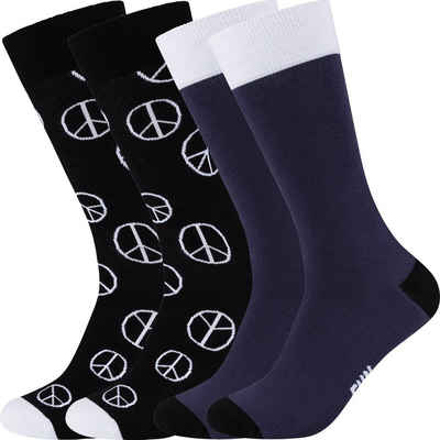 Fun Socks Socken »Unisex-Socken 2 Paar« gemustert
