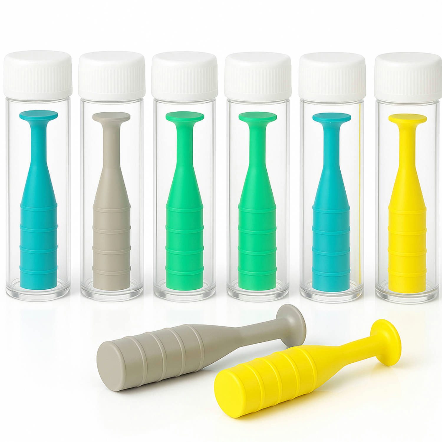 JB White Kontaktlinsenbehälter 8x Kontaktlinsensauger für harte Linsen, Kontaktlinsen Prömpel, Sauger für harte Linsen, Jahreslinsen und Ortho-K-Kontaktlinsen - Vort