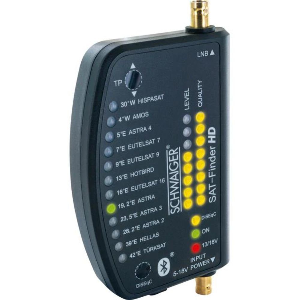 Schwaiger SAT-Finder HD SF9003BT SAT-Antenne (digital, mit Bluetooth und eigener App, SAT-Einstellgerät)