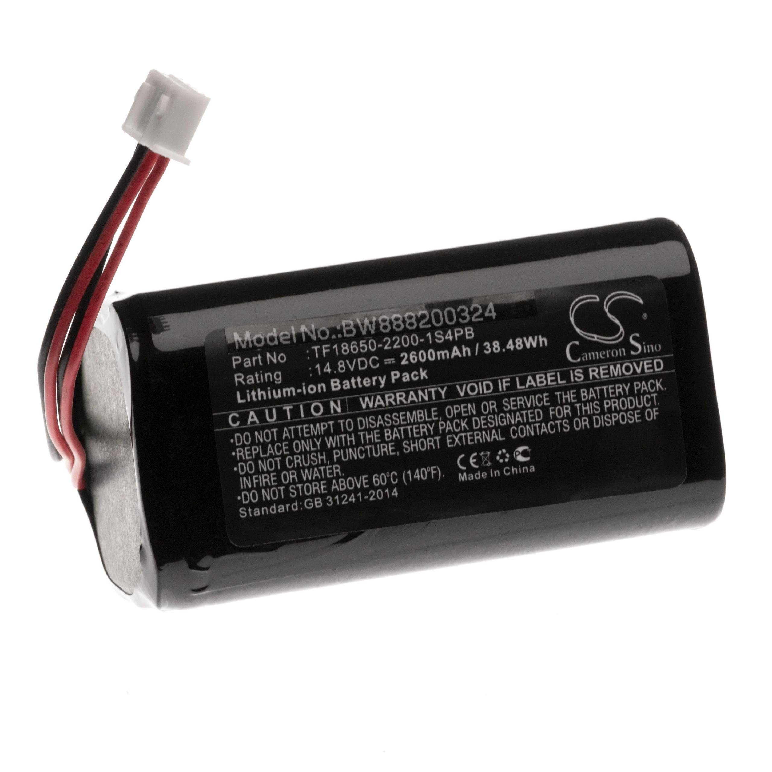 vhbw kompatibel mit Audio Pro Addon T3, T10, T9 Akku Li-Ion 2600 mAh (14,8 V)