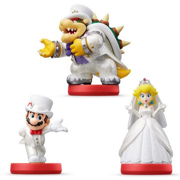 Nintendo amiibo Hochzeits Mario + Peach + Bowser Mario Odyssey Collection Switch-Controller (Super Mario Odyssey 3er Pack, 3 St., Digitale Inhalte)
