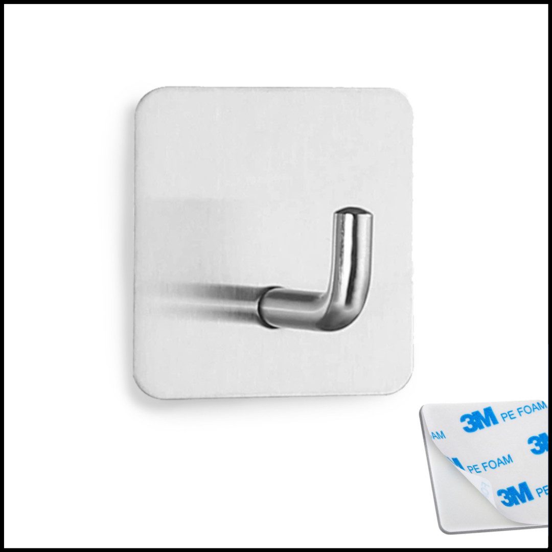 LIVINA HOME Handtuchhaken Haken selbstklebend Bad und Küche, Handtuchhalter, Badezimmer, Bad, Küche, Türen, Kleiderschrank, Wand, Dusche, (1-St), Kleiderhaken ohne Bohren