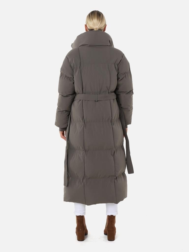 Copperose Winterjacke Oversize Winterparka Steppmantel Parka mit Gürtel Tai günstig online kaufen