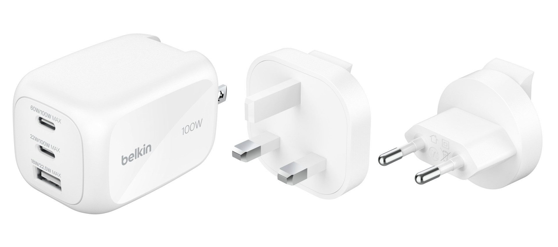 Belkin BoostCharge Pro 3-Port-GaN-Charger (100 W) USB-Ladegerät