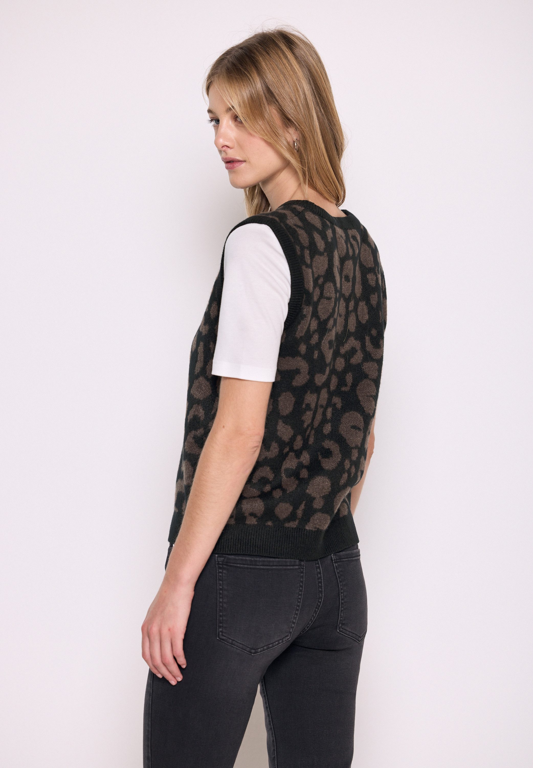 STREET ONE STUDIO Pullunder im angesagten Leo-Look