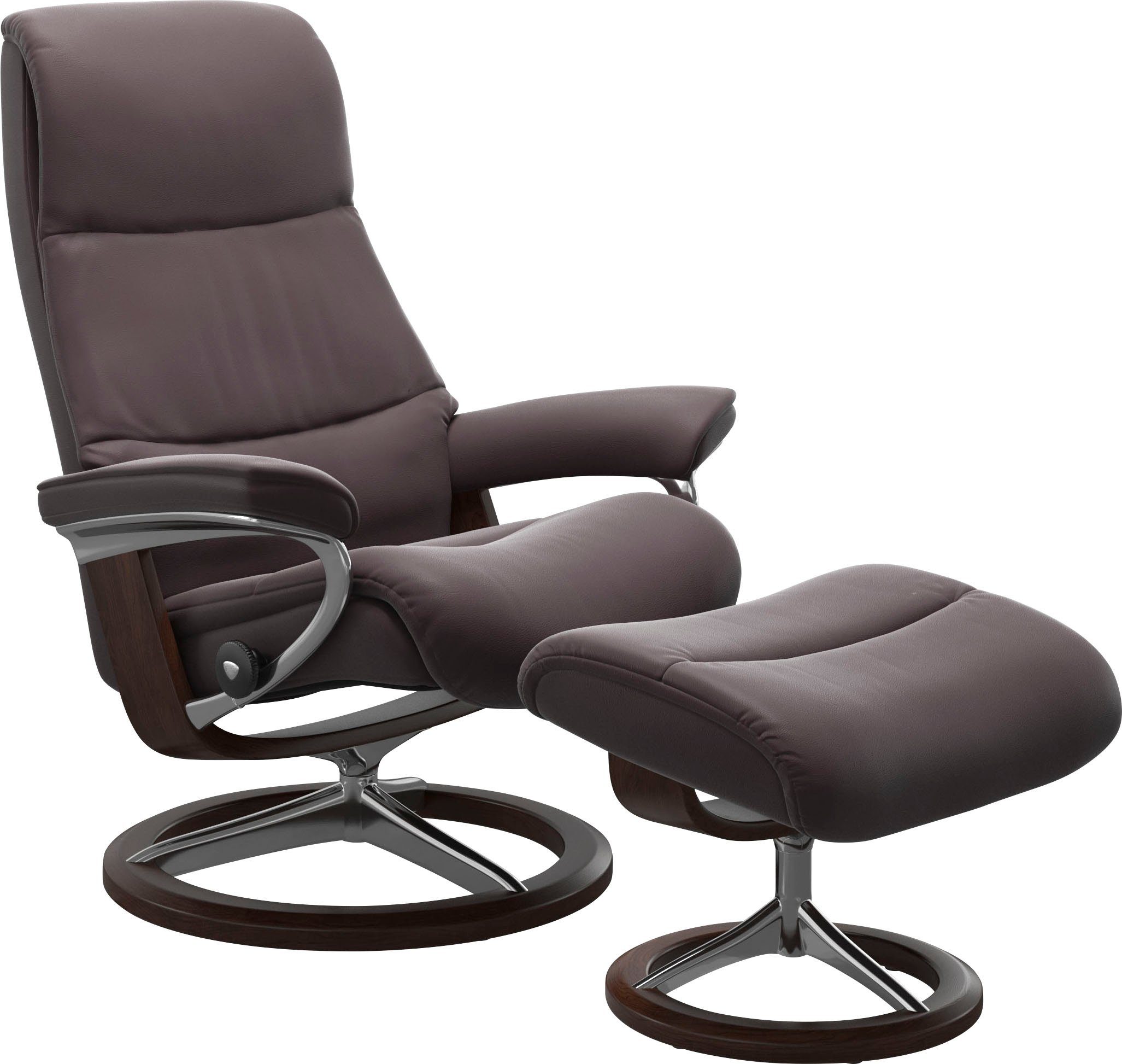 Signature Größe mit Relaxsessel M,Gestell Base, View, Stressless® Braun