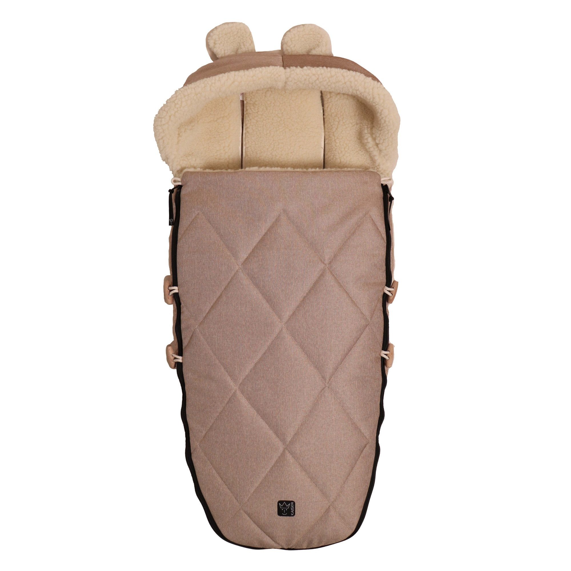 Kaiser Fußsack XL Ears Wool, Kinderwagen Fußsack