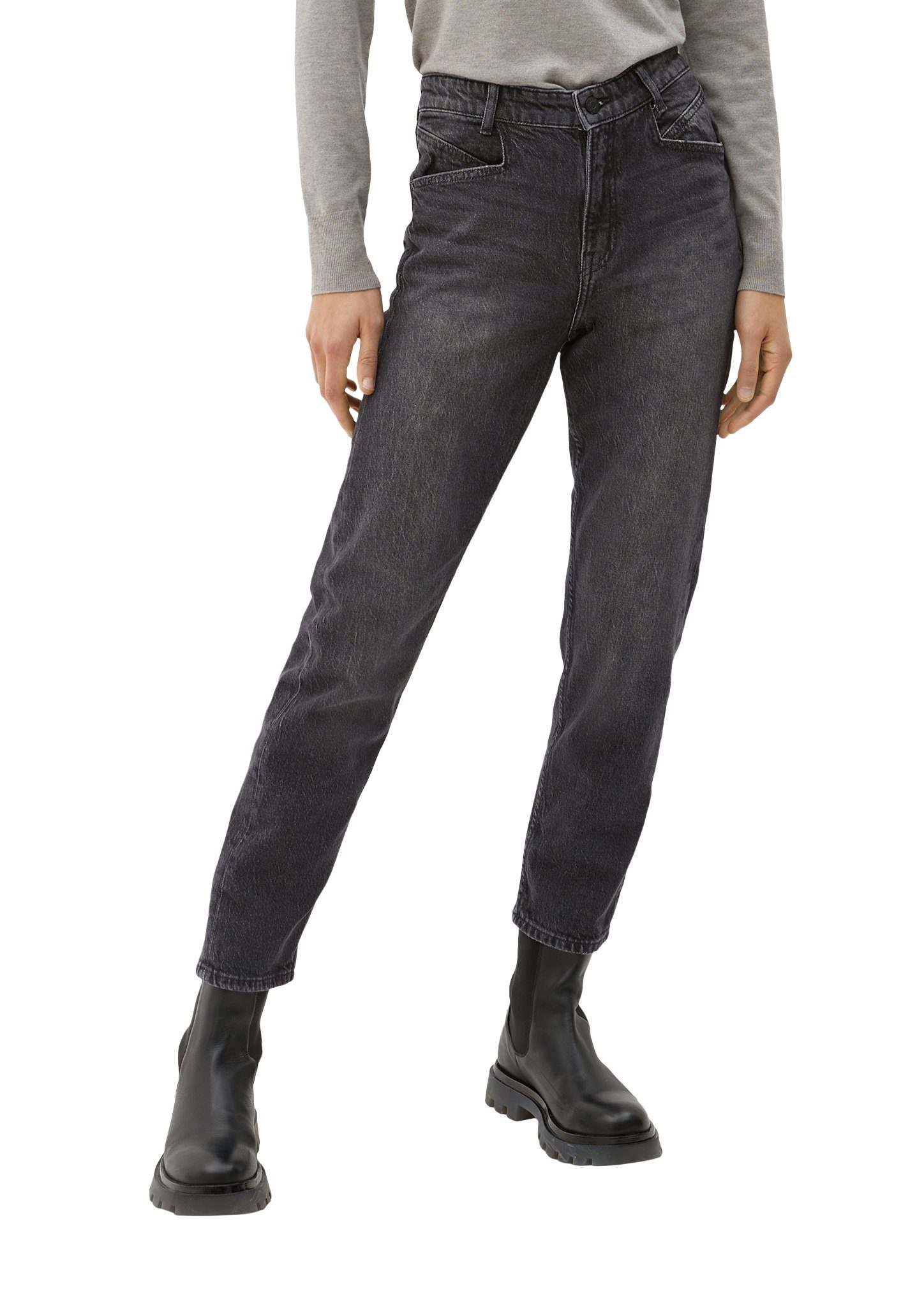 s.Oliver 7/8-Jeans Leg 7/8-Jeans mit grau Slim