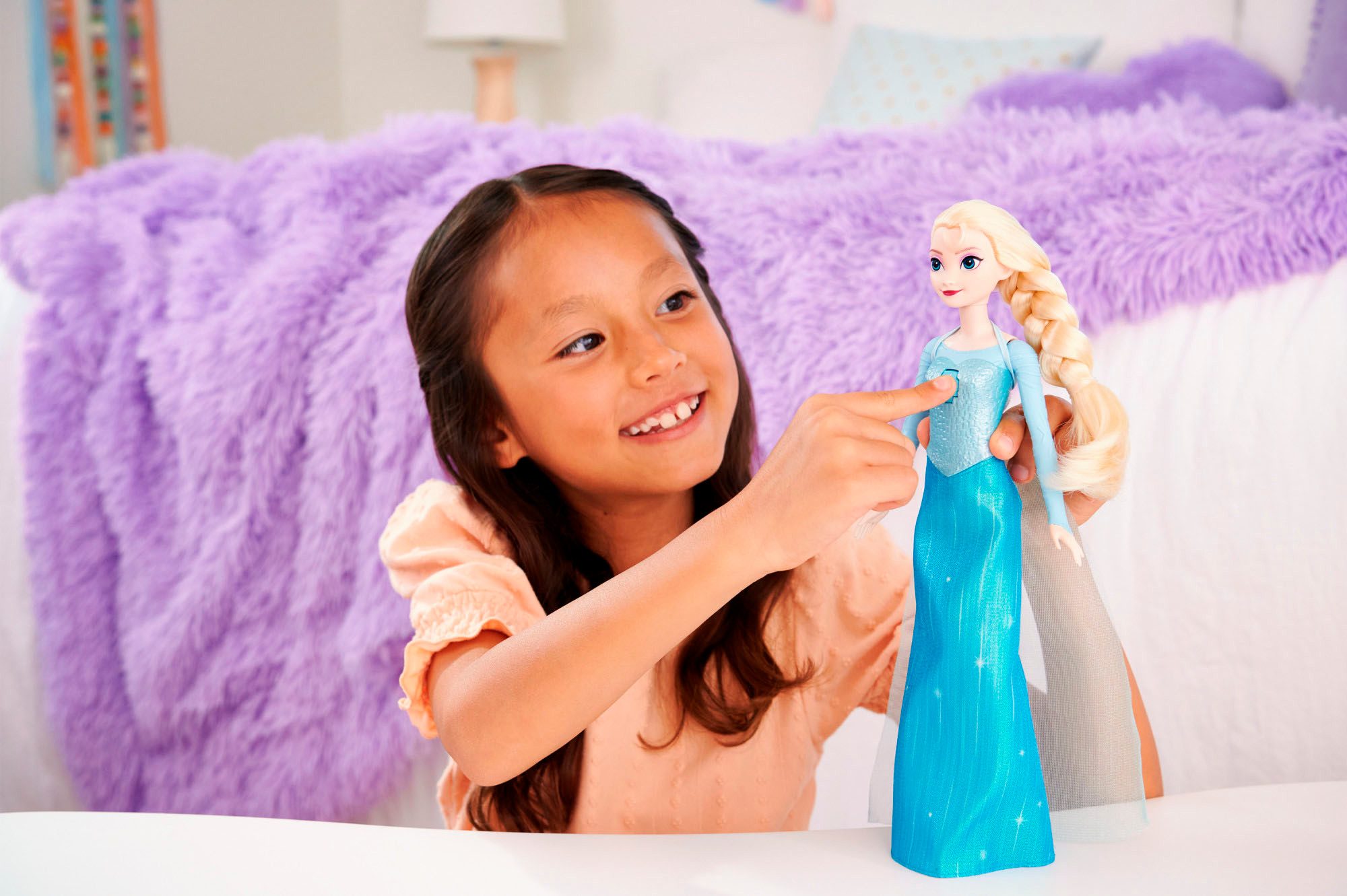 Mattel® Anziehpuppe Disney Die Eiskönigin Singende Puppe Elsa "Wo noch niem günstig online kaufen