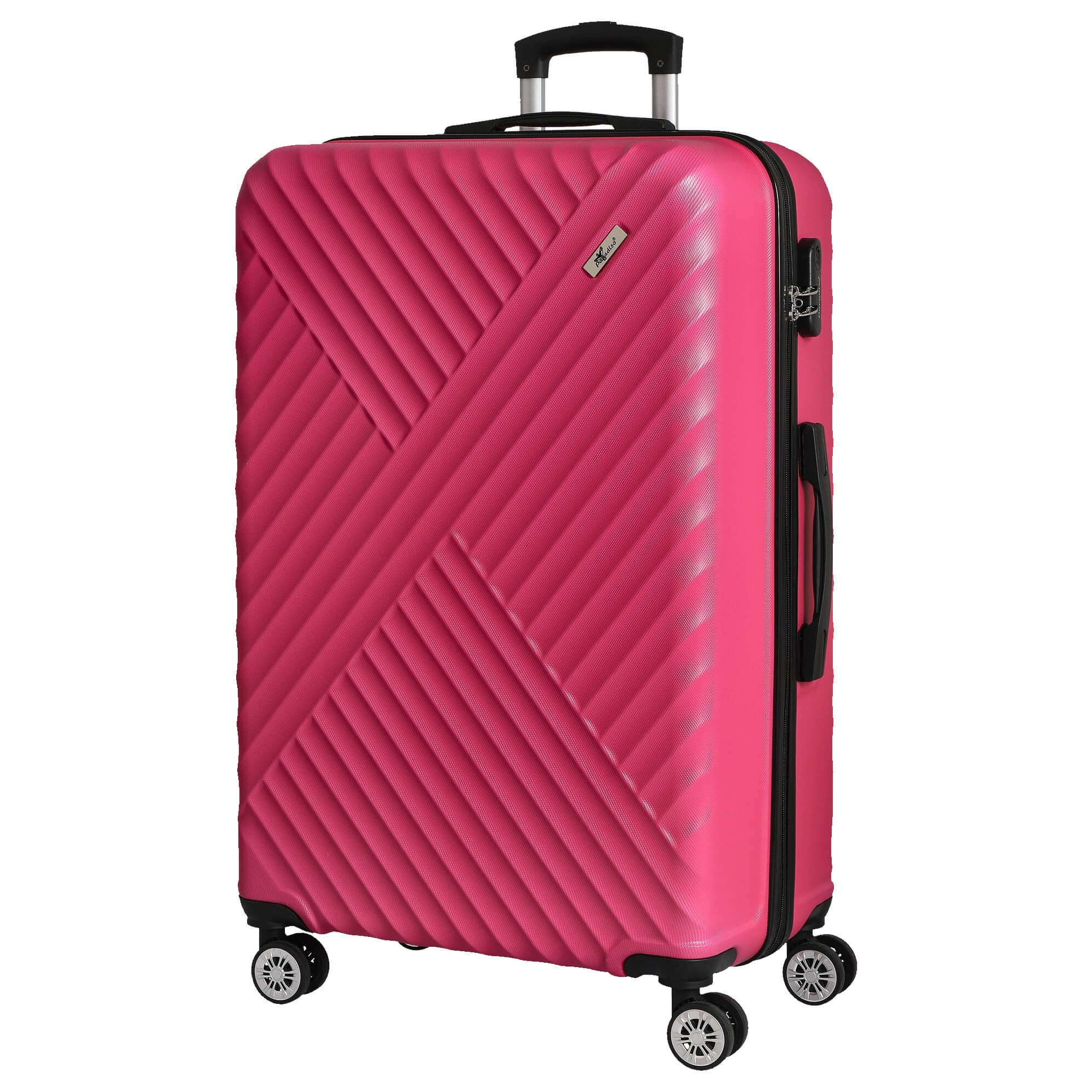 CHECK.IN® Koffer Kingston - 4-Rollen-Trolley 77 cm (pink), 4 Rollen Rollen günstig online kaufen