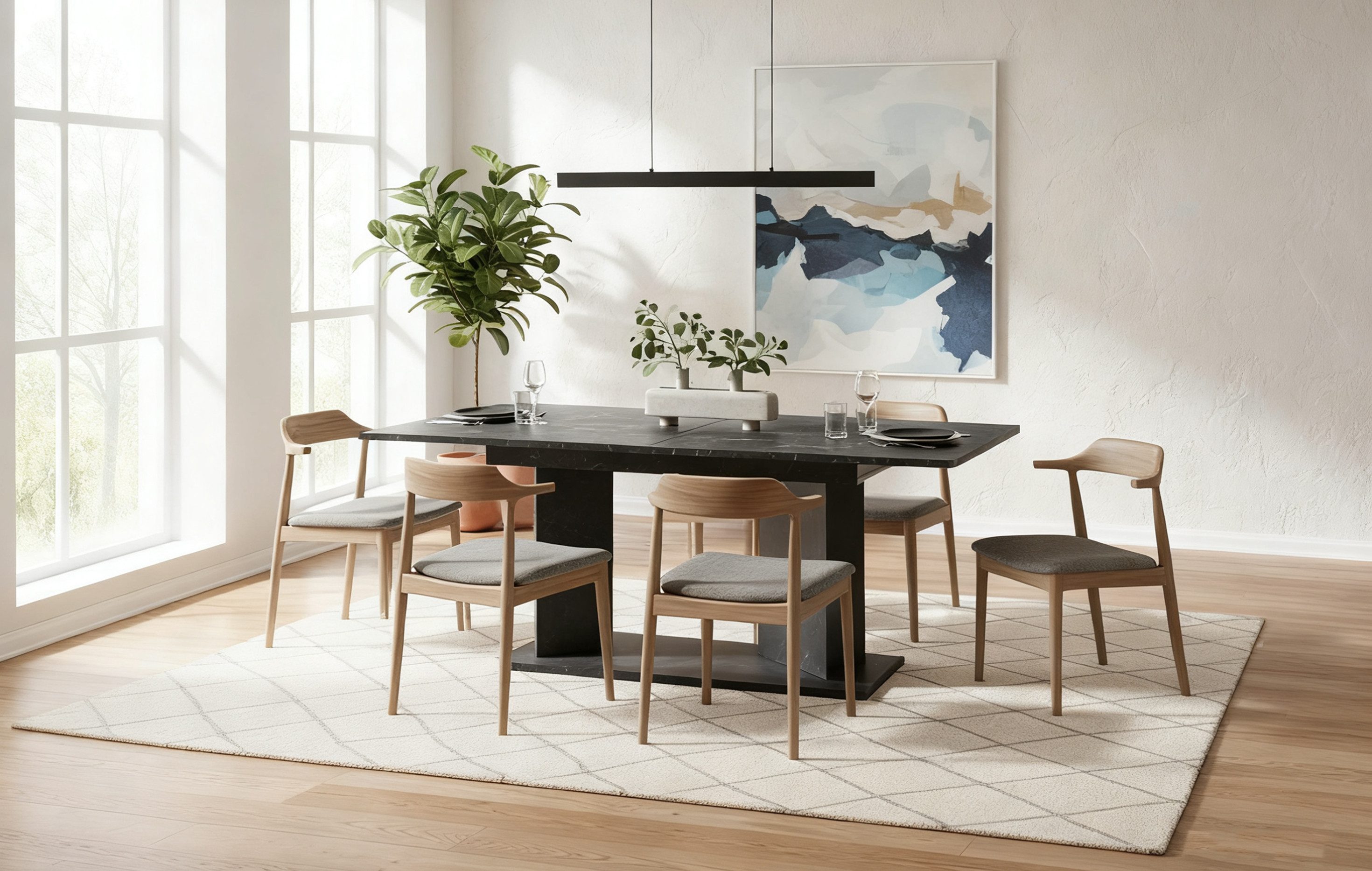 B&D home Esstisch MARA, Metall oder Holzgestell, ausziehbar 120-160cm, 4-6 günstig online kaufen