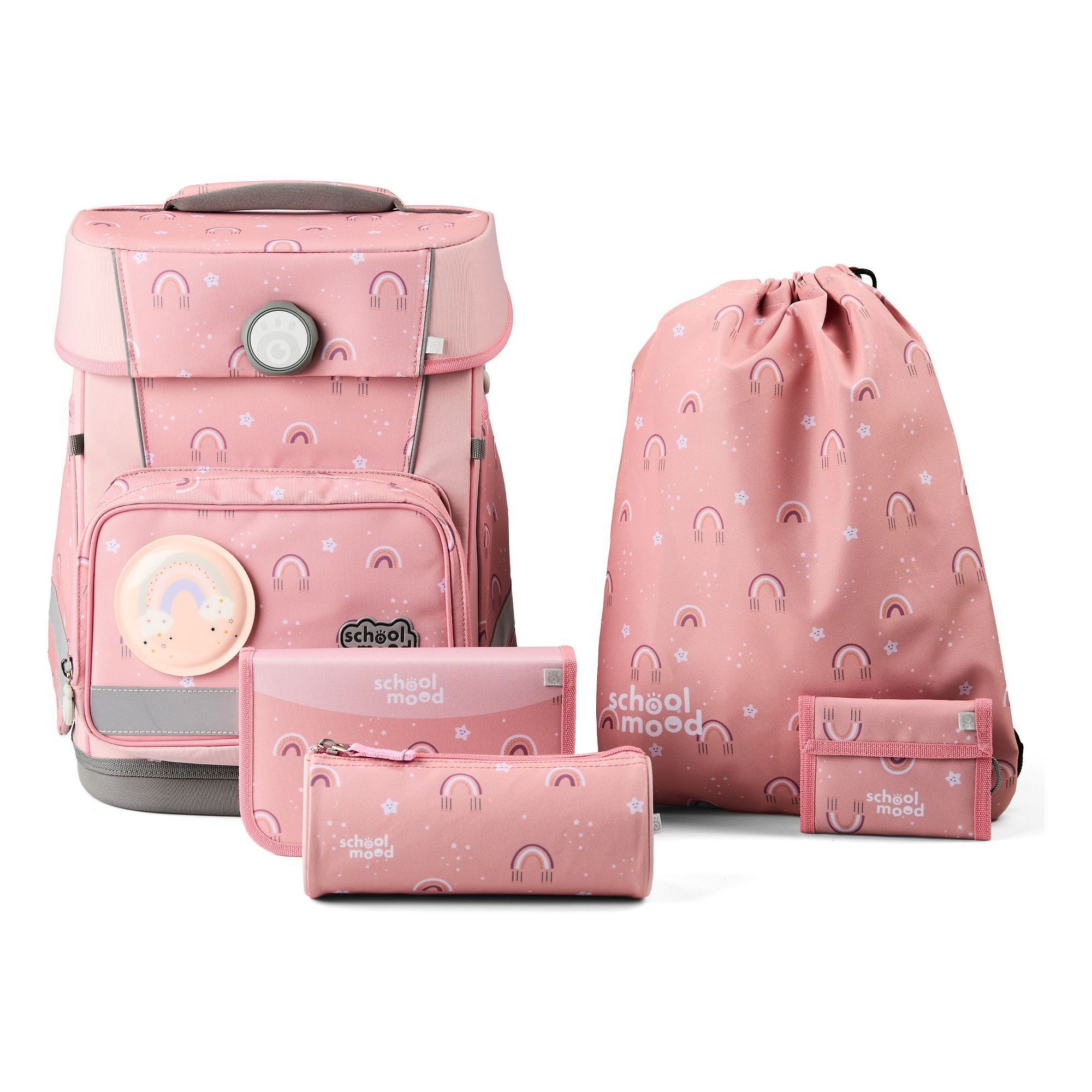 SCHOOL-MOOD® Schulranzen Champion Maxx Pro (6-tlg), Polyester