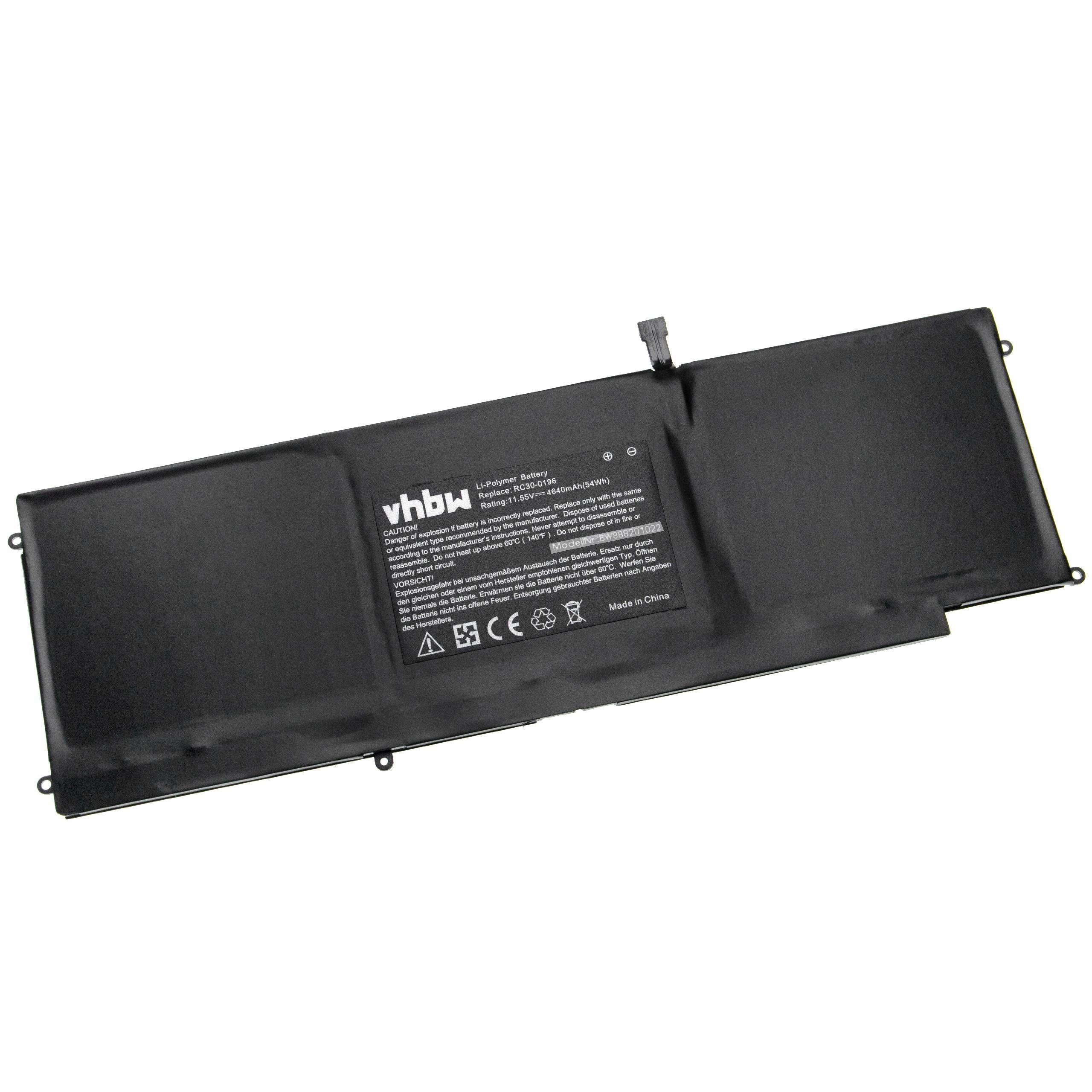 vhbw Laptop-Akku passend für Razer RZ09-01962W11, RZ09-01962W52, RZ09-01963E32, RZ09-01964E31, RZ09-0196G10 Notebook / Notebook / Netbook Notebook (4640mAh, 11,55V, Li-Ion) 4640 mAh