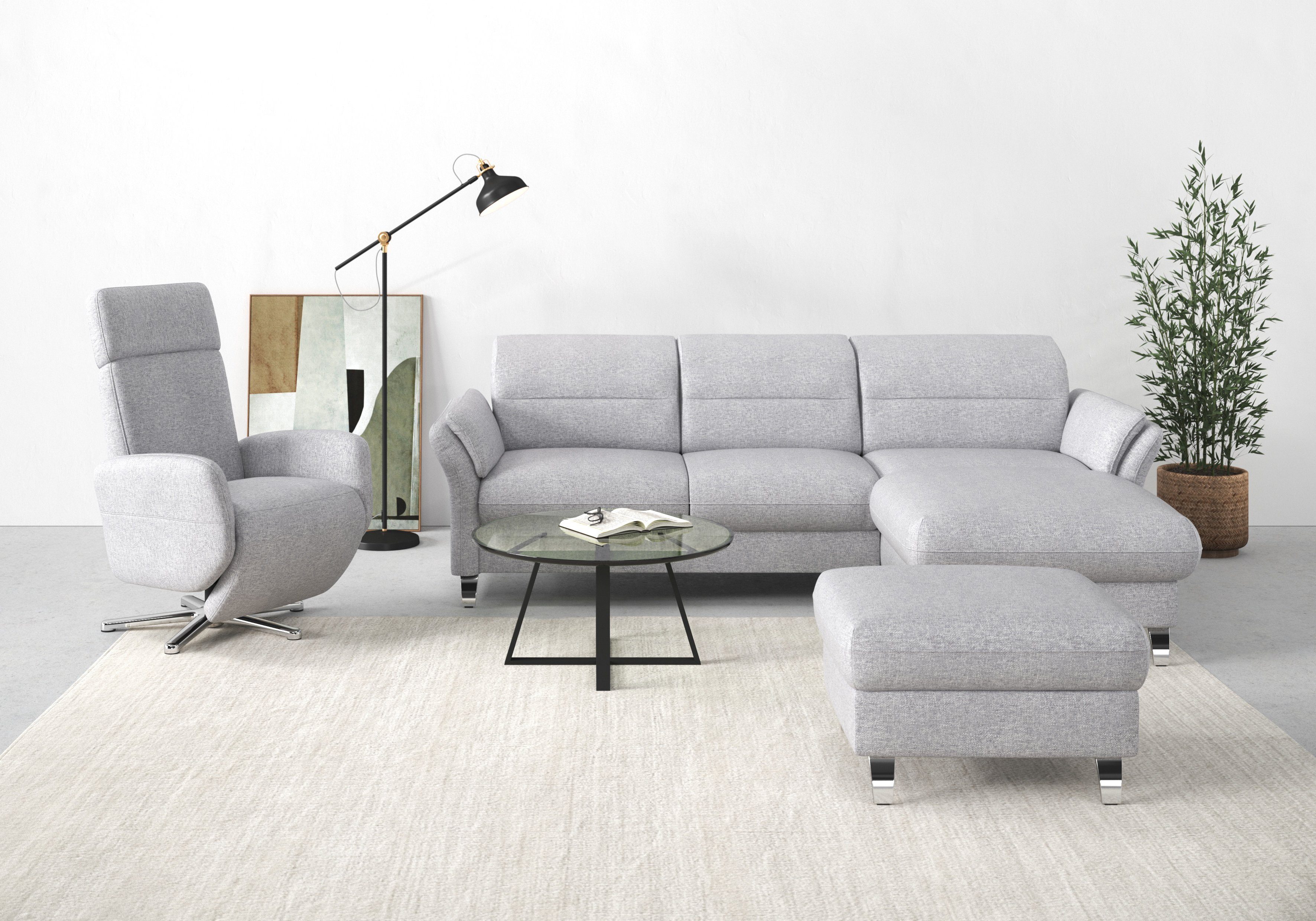 sit&more Ecksofa Grenoble L-Form mit Federkern, günstig online kaufen