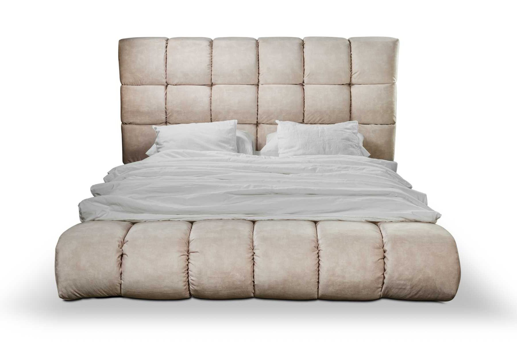 Xlmoebel Polsterbett Luxuriöses Plüschbett in modernem Design für stilvolle Schlafzimmer (Bett), Hergestellt in Europa