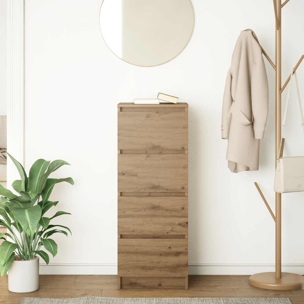 vidaXL Sideboard Sideboard Artisan-Eiche 37,5x35x99 cm Holzwerkstoff (1 St) günstig online kaufen