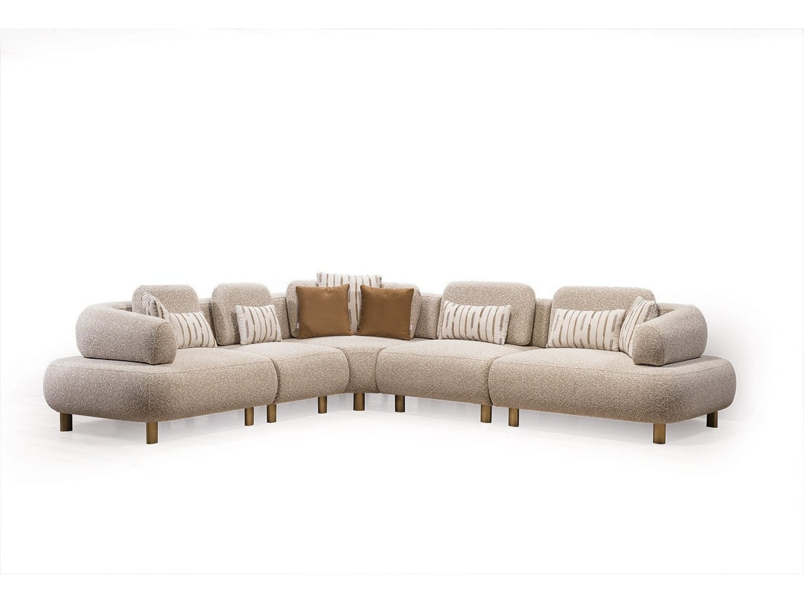 Villa Möbel Ecksofa Barcelona, 1 Teile, mit Schlaffunktion durch verstellbare Rückenlehne