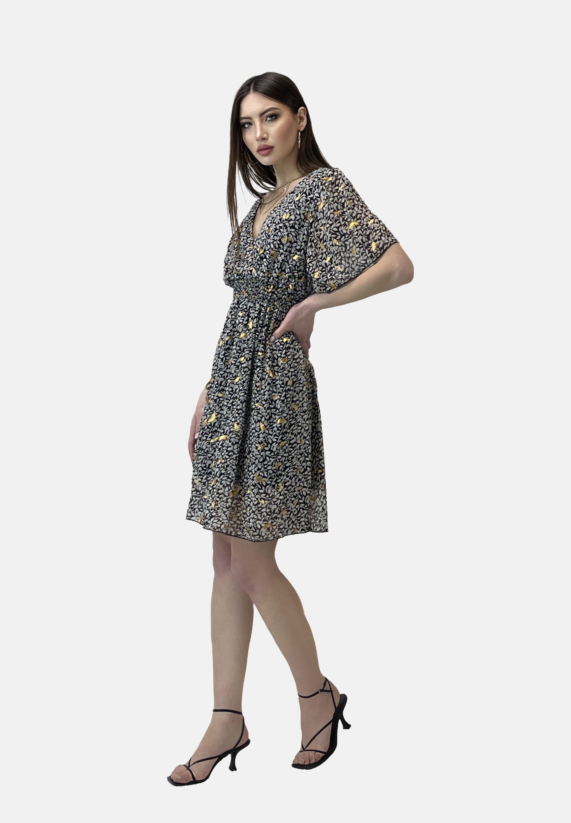 Elara Sommerkleid Sommer Kleid mit Muster
