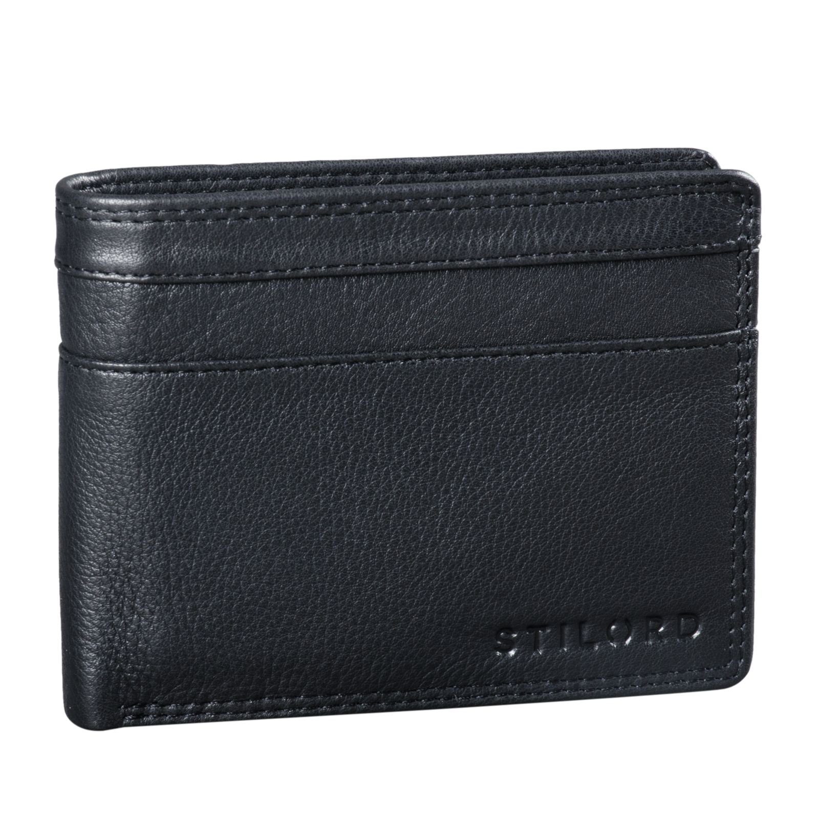 Geldbörse "Cooper" RFID Leder Brieftasche Herren in Schwarzer Geschenkbox