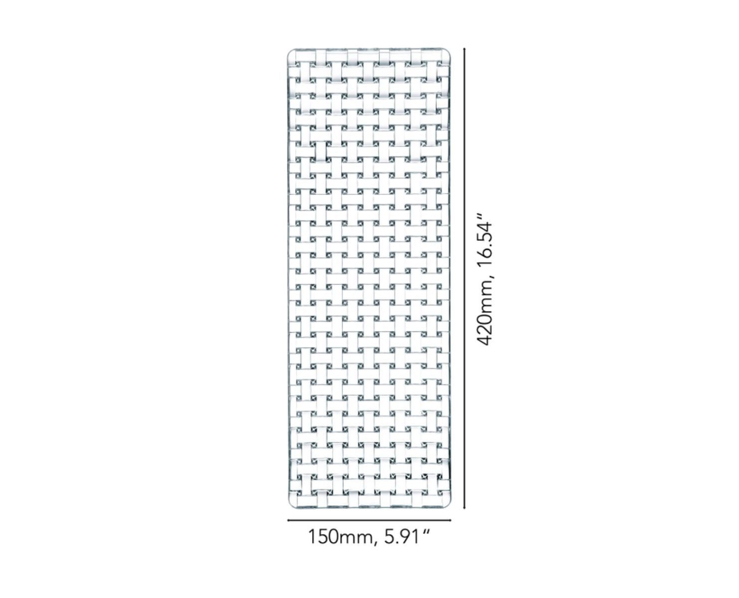 Nachtmann Kuchenplatte Nachtmann Platte rechteckig Bossa Nova Kristallglas, Kristallglas, (1-tlg)